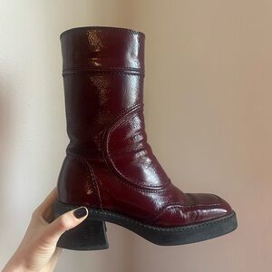Miista Burgundy Malene Heeled Boots